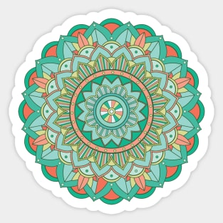 Colorful Mandala, mandala-design, mandala-art, geometric, abstract, mandala and spirituality, colorful, rainbow, mandala pattern, mandala flower patterns, Flower Mandala ,Spirituality Sticker